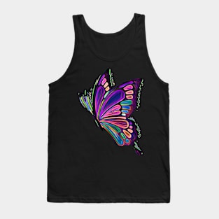 Colorful Butterfly Art Tank Top